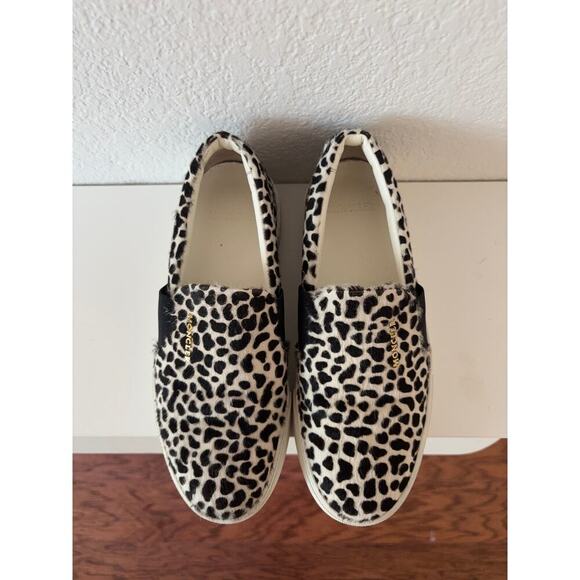 B50 Moncler Leopard Ponyhair Leather Loafer Animal Print Sneakers Women 36 US 6 - Picture 2 of 11